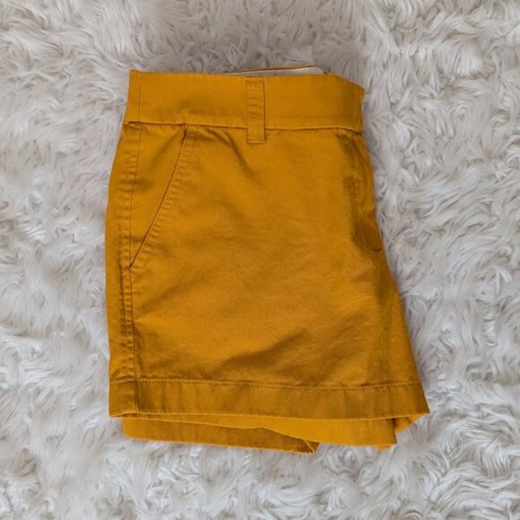 J. Crew Factory - 100% Cotton Classic Chino Shorts - Orange - Size 6 - Picture 1 of 12